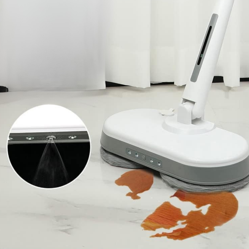 Mop Electric Fara Fir Eluxio, LED, Curatare Inteligenta cu Lavete rotative, Rezervor de Apa 200 ml, autonomie 40-50 min