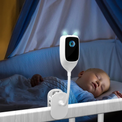Camera video smart bebelusi Xiaovv Baby Monitor, Aplicatie mobila, Night vision, Detectare plans si miscare