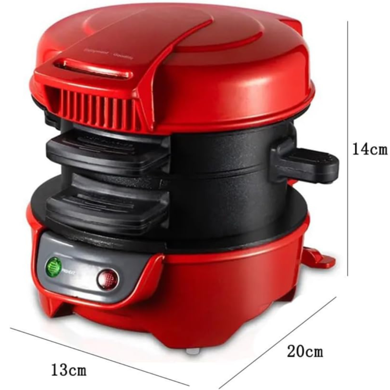 Burger Maker Eluxio, Antiaderenta, Multifunctionala, Perfecta pentru Chiftele, Omlete, Friptura si Mic Deju