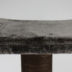 Ansamblu de joaca si catarat pentru pisici cu sisal, SHAW, MDF, gri, model Paris