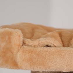 Ansamblu de joaca si catarat pentru pisici cu sisal, SHAW, MDF, bej, model Los Angeles