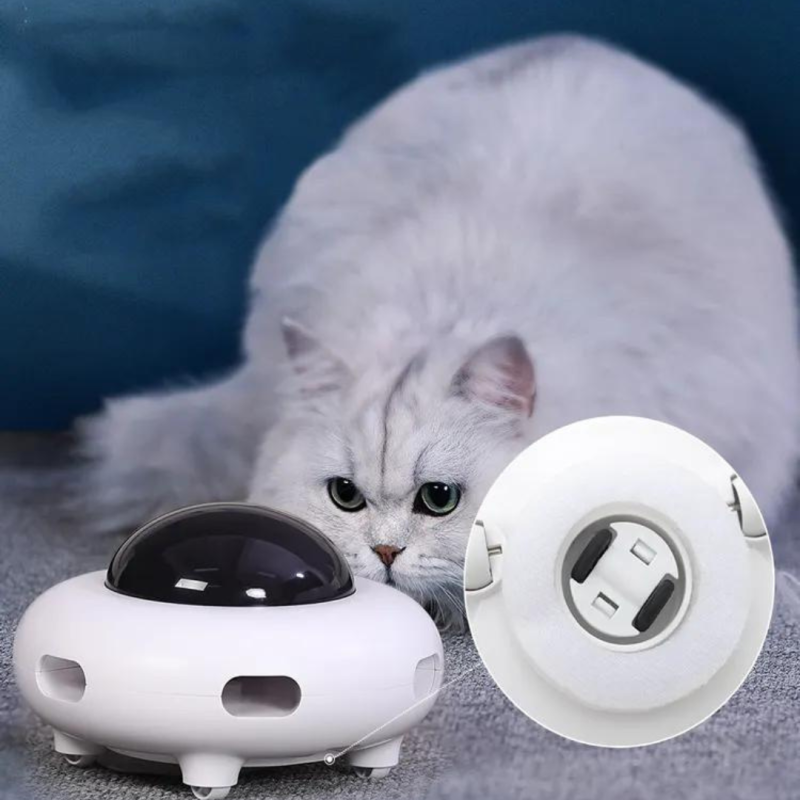Jucarie pentru pisici UFO electonica, incarcare USB