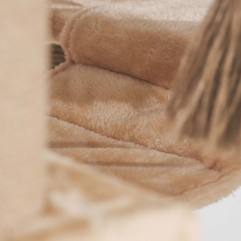 Ansamblu de joaca si catarat pentru pisici cu sisal, SHAW, MDF, bej, model Madrid