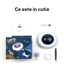 Jucarie pentru pisici UFO electonica, incarcare USB