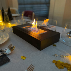 Semineu Portabil cu Bioetanol de Masa, Incalzitor de Terasa Eluxio®, pentru Interior si Exterior