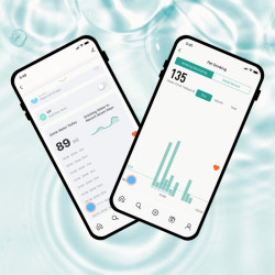 Fantana de apa smart SHAW® PRO V3 cu baterie si senzor, aplicatie mobila, sterilizare UV, pompa wireless, sistem filtrare, Negru