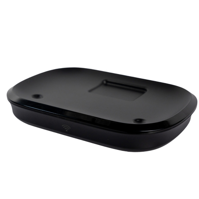 Fantana de apa smart SHAW® PRO V3 cu baterie si senzor, aplicatie mobila, sterilizare UV, pompa wireless, sistem filtrare, Negru