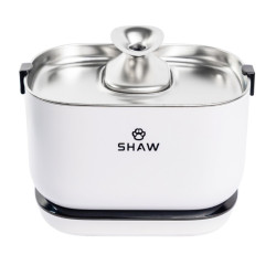 Fantana de apa SHAW® PRO V3 cu baterie si senzor inteligent, pompa wireless, sistem filtrare, silentioasa, Alb