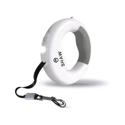 Lesa retractabila cu LED, SHAW, cu suport si o rola saci gunoi, 3 m