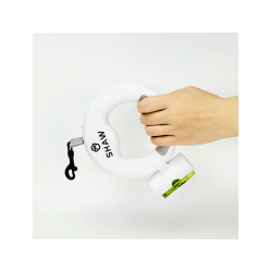 Lesa retractabila cu LED, SHAW, cu suport si o rola saci gunoi, 3 m