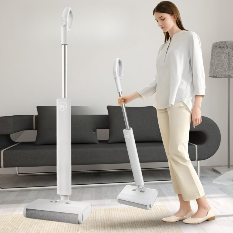 Mop Electric Fara Fir Eluxio – Curatare Umeda si Uscata, Aspirator 3-in-1, Reincarcabil si Portabil
