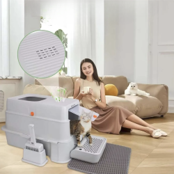 Litiera inox modulara SHAW® XL pentru pisici, cu sertar, usor de curatat, rezistenta