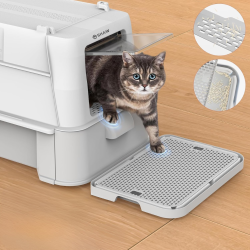 Litiera inox modulara SHAW® XL pentru pisici, cu sertar, usor de curatat, rezistenta