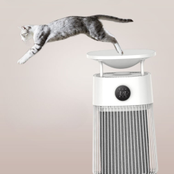 Purificator de Aer SHAW pentru Par de Animale si Alergeni, HEPA, UV, Placa Termica pentru Pisici, 500 m³/h