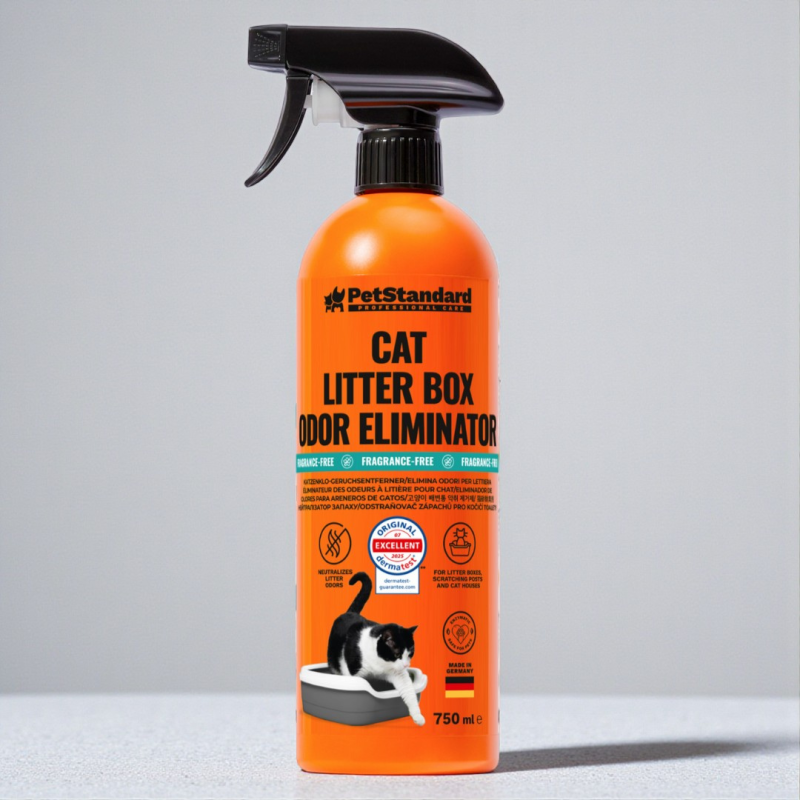 Solutie Profesionala Enzimatica pentru Eliminarea Mirosului de Urina, pentru Curatare Litiera, fara parfum, 750 ml