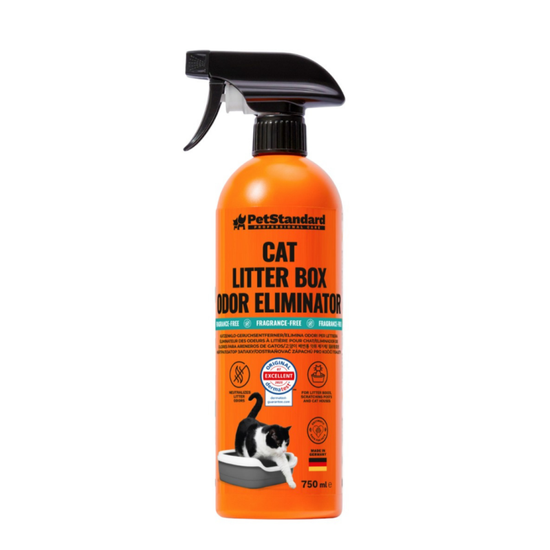 Solutie Profesionala Enzimatica pentru Eliminarea Mirosului de Urina, pentru Curatare Litiera, fara parfum, 750 ml