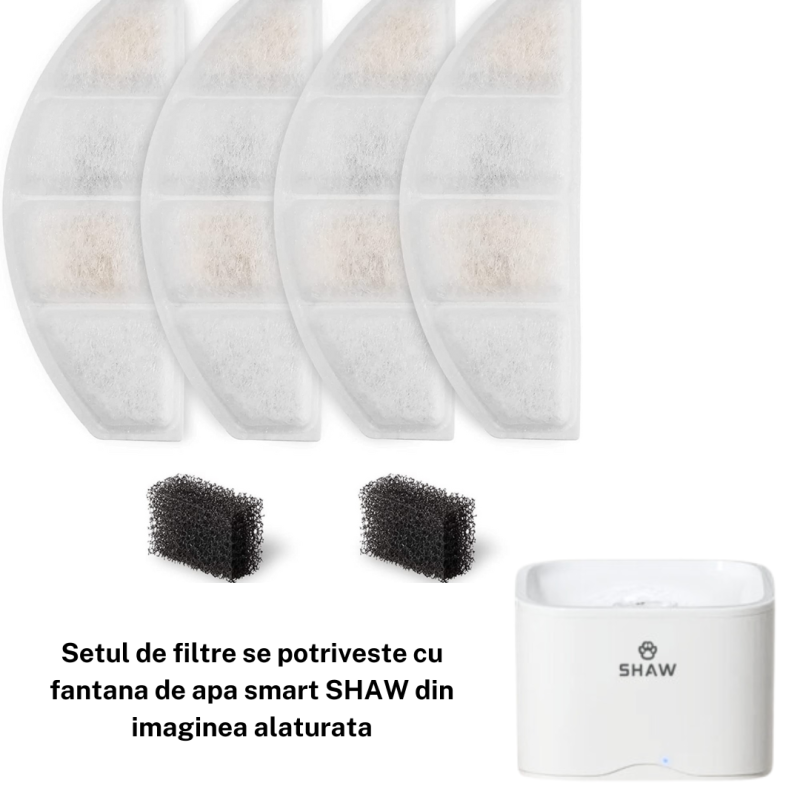 Set filtre pentru fantana SHAW, utilizare timp de 6 luni