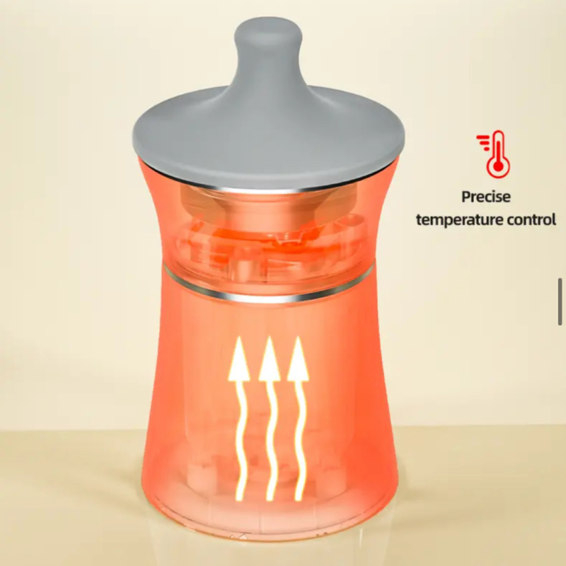 RESIGILAT Incalzitor biberon portabil Kindy, fara fir, electric, adaptoare pentru biberoane, USB, Alb