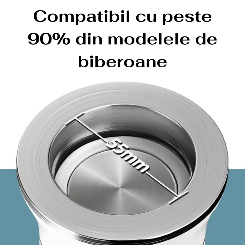 RESIGILAT Incalzitor biberon portabil Kindy, fara fir, electric, adaptoare pentru biberoane, USB, Alb