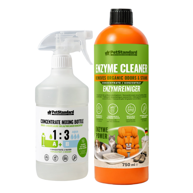 Solutie Profesionala Enzimatica Concentrata pentru Eliminarea Mirosurilor si Petelor PetStandard, 750 ml