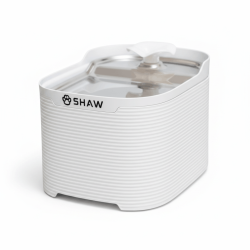 Fantana automata de apa SHAW Fresh pentru caini si pisici, tava din inox, capacitate 2.5L, pompa silentioasa