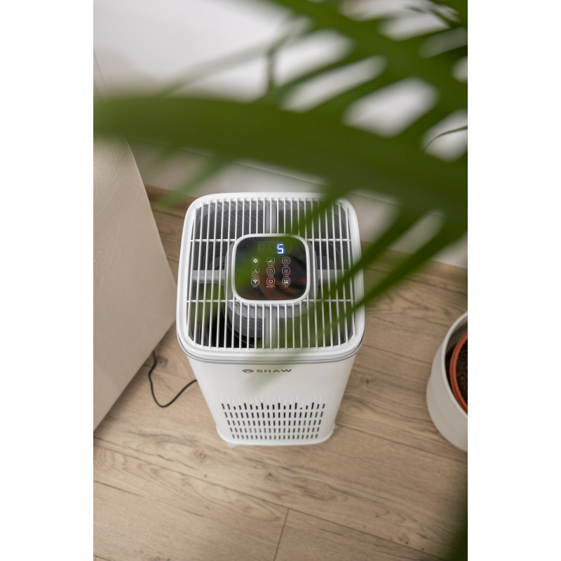 Purificator de aer SHAW®, tehnologie UV, aplicatie mobila, eficient impotriva parului de animale si a mirosurilor neplacute