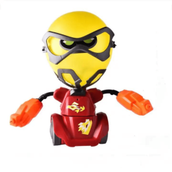 Set 2 Roboti de lupta cu cap din balon, pentru copii, Kindy, control telecomanda, baloane de schimb + Cadou extra 20 baloane