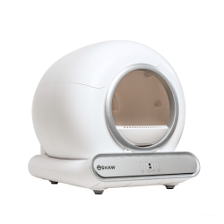 Litiera automata smart SHAW® V3 pentru pisici, auto-curatare, eliminare mirosuri prin ionizare, aplicatie mobila, 9L