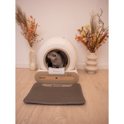 Litiera automata smart SHAW® Plus, pentru pisici, auto-curatare, eliminare mirosuri, aplicatie mobila, 9L