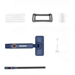 Mop cu aburi electronic Eluxio®, ecran LED, abur 140 grade, 1200W, bleumarin