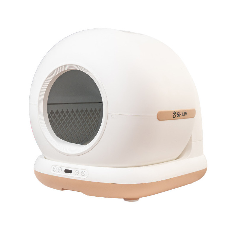 Litiera automata Smart SHAW® PRO pentru pisici, auto-curatare, sterilizare UV, eliminare mirosuri cu odorizant, aplicatie mobila