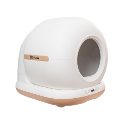 Litiera automata Smart SHAW® PRO pentru pisici, auto-curatare, sterilizare UV, eliminare mirosuri cu odorizant, aplicatie mobila