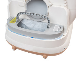 Litiera automata Smart SHAW® PRO pentru pisici, auto-curatare, sterilizare UV, eliminare mirosuri cu odorizant, aplicatie mobila