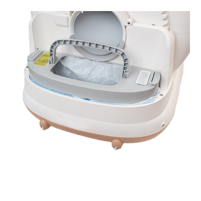 Litiera automata Smart SHAW® PRO pentru pisici, auto-curatare, sterilizare UV, eliminare mirosuri cu odorizant, aplicatie mobila