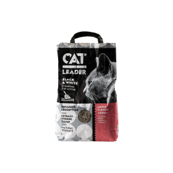 Set 2 x Nisip litiera pisici CAT LEADER 5L, bentonita cu parfum discret de floare de lotus, aglomerare rapida