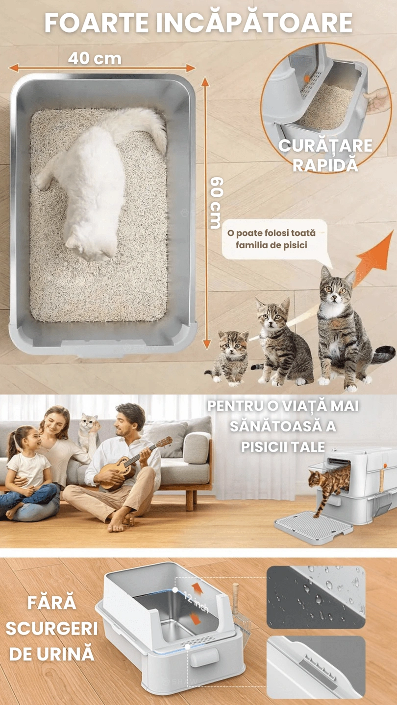 Litiera inox modulara SHAW