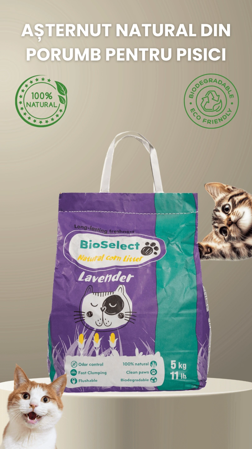Nisip Biodegradabil pentru litiere