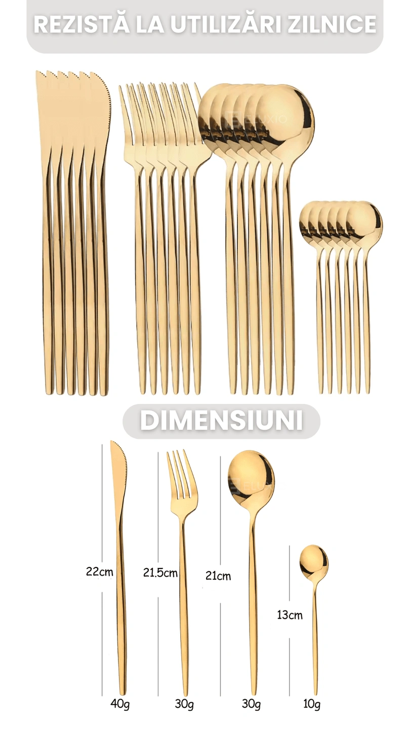 Set 6 cutite gold