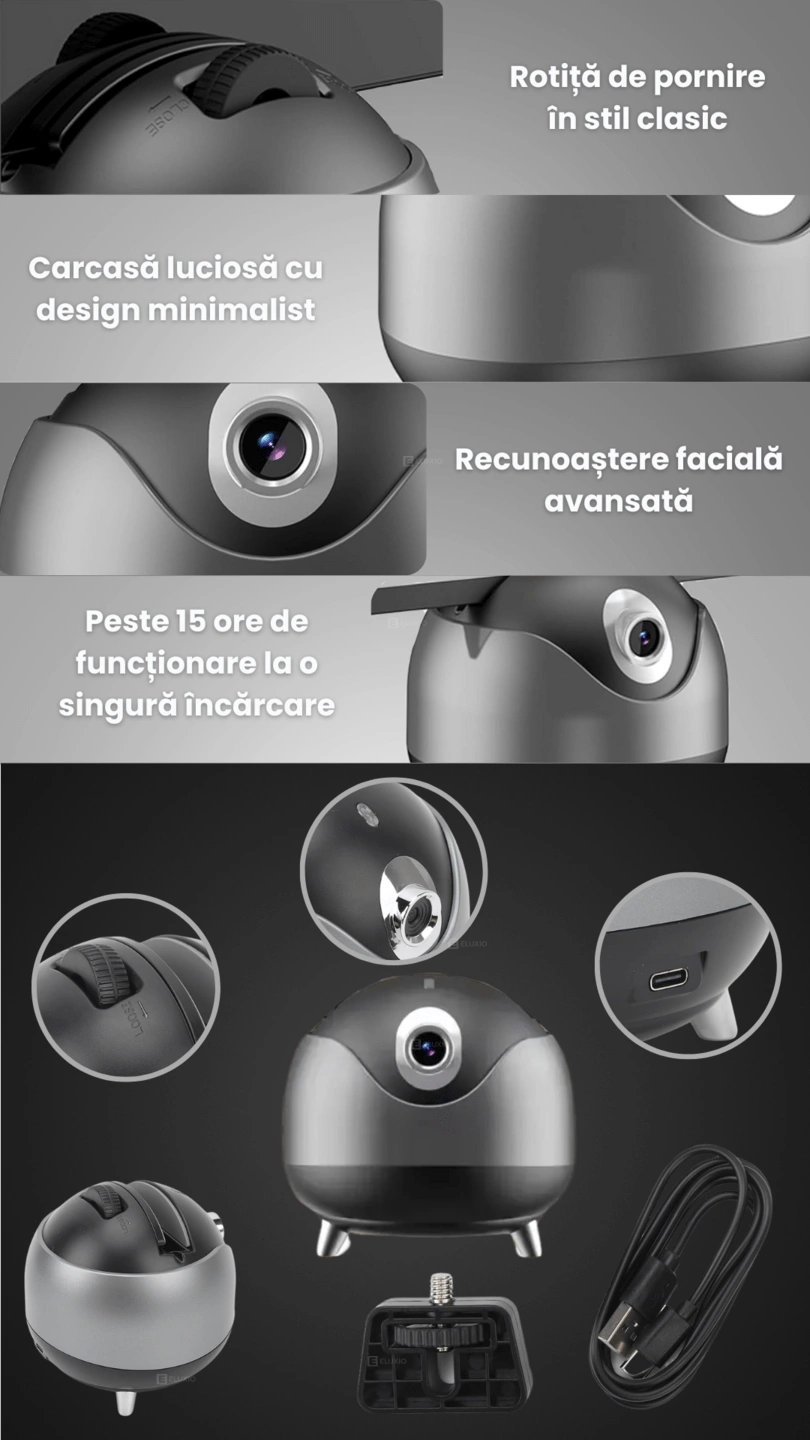 Suport telefon auto rotire Eluxio